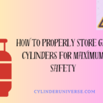 properly store gas cylinders